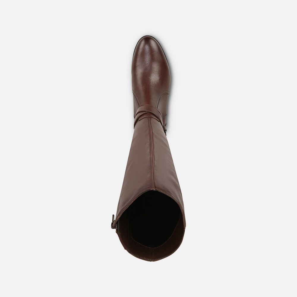 Naturalizer Rena Wide Calf Riding Boot - Chocolate Brown Leather Naturalizer Rena Wide Calf Riding Boot - Chocolate Brown Leather