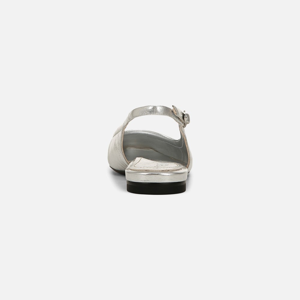 Naturalizer 27 EDIT Cadence Slingback Flat - Silver Leather Naturalizer 27 EDIT Cadence Slingback Flat - Silver Leather
