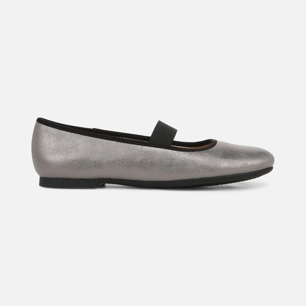 Naturalizer SOUL Brilliant Mary Jane Flat - Pewter Faux Leather Naturalizer SOUL Brilliant Mary Jane Flat - Pewter Faux Leather