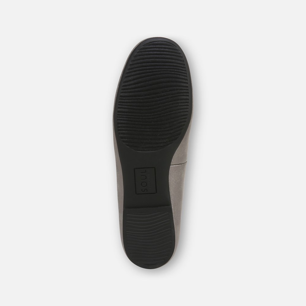 Naturalizer SOUL Brilliant Mary Jane Flat - Pewter Faux Leather Naturalizer SOUL Brilliant Mary Jane Flat - Pewter Faux Leather