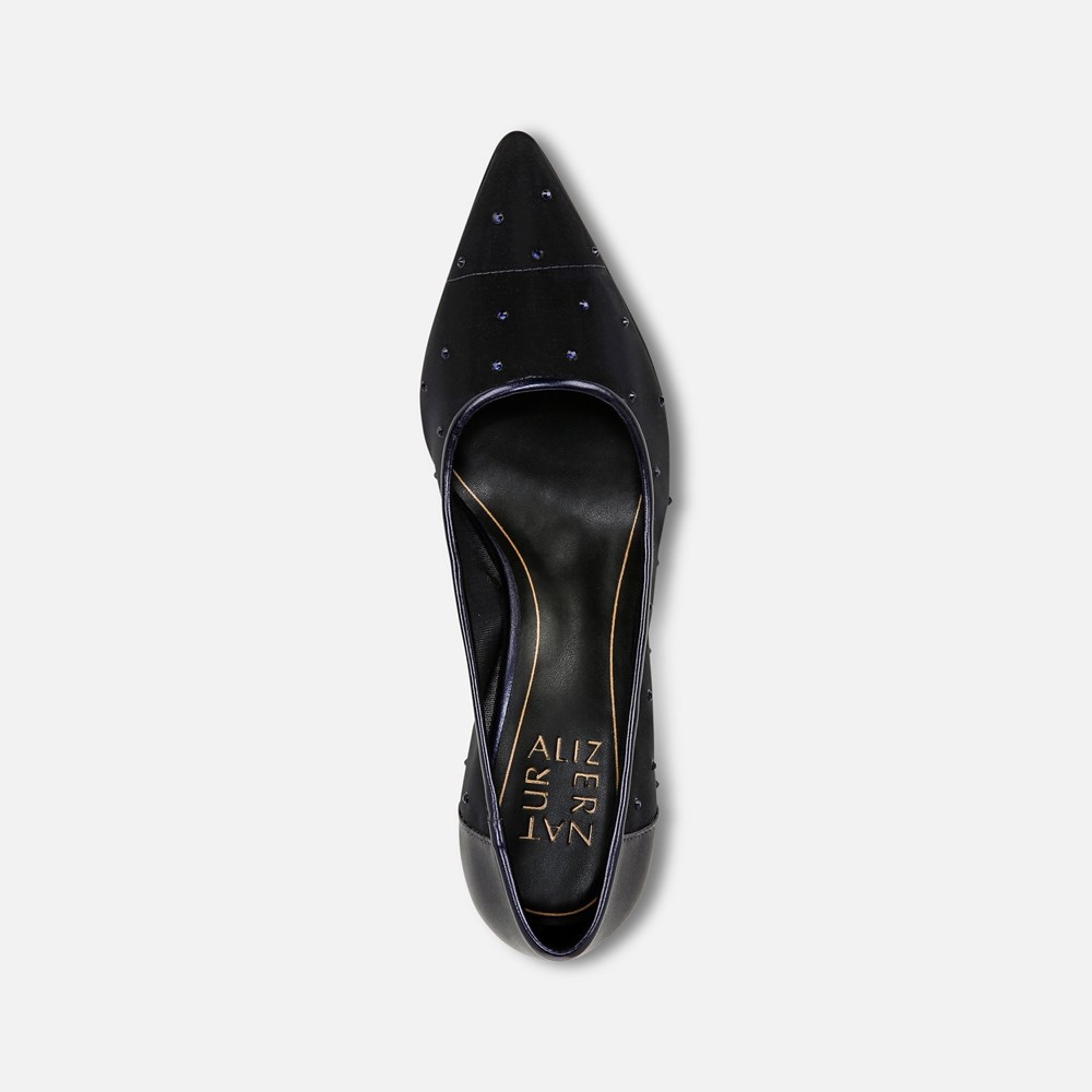 Naturalizer Everly Pump - Midnight Blue Faux Leather \\u0026 Mesh Naturalizer Everly Pump - Midnight Blue Faux Leather \\u0026 Mesh