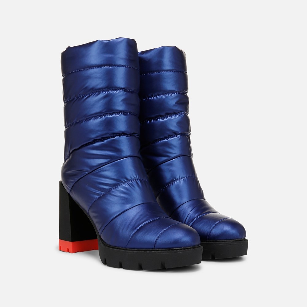 Naturalizer Think Royln Crosswalk Water Repellent Bootie - Electric Blue High Shine Nylon Naturalizer Think Royln Crosswalk Water Repellent Bootie - Electric Blue High Shine Nylon