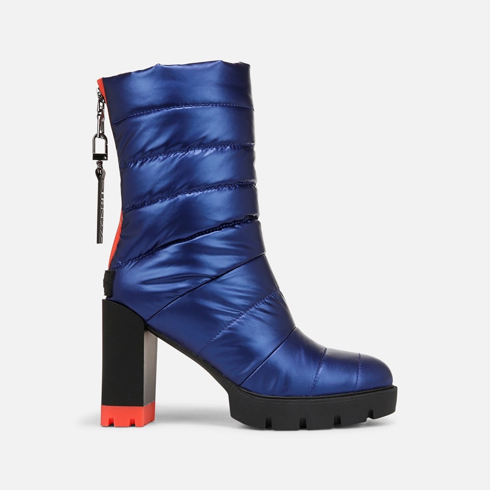 Naturalizer Think Royln Crosswalk Water Repellent Bootie - Electric Blue High Shine Nylon Naturalizer Think Royln Crosswalk Water Repellent Bootie - Electric Blue High Shine Nylon
