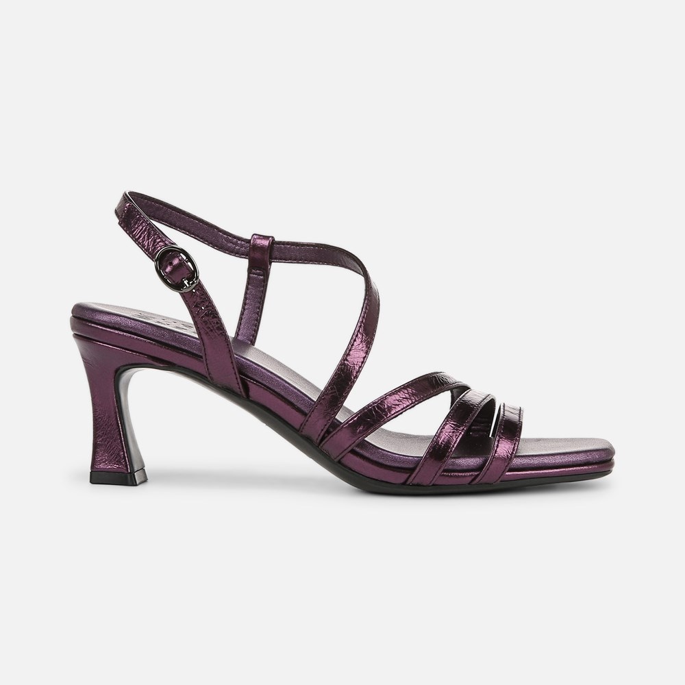 Naturalizer Galaxy Dress Sandal - Plum Purple Metallic Leather Naturalizer Galaxy Dress Sandal - Plum Purple Metallic Leather