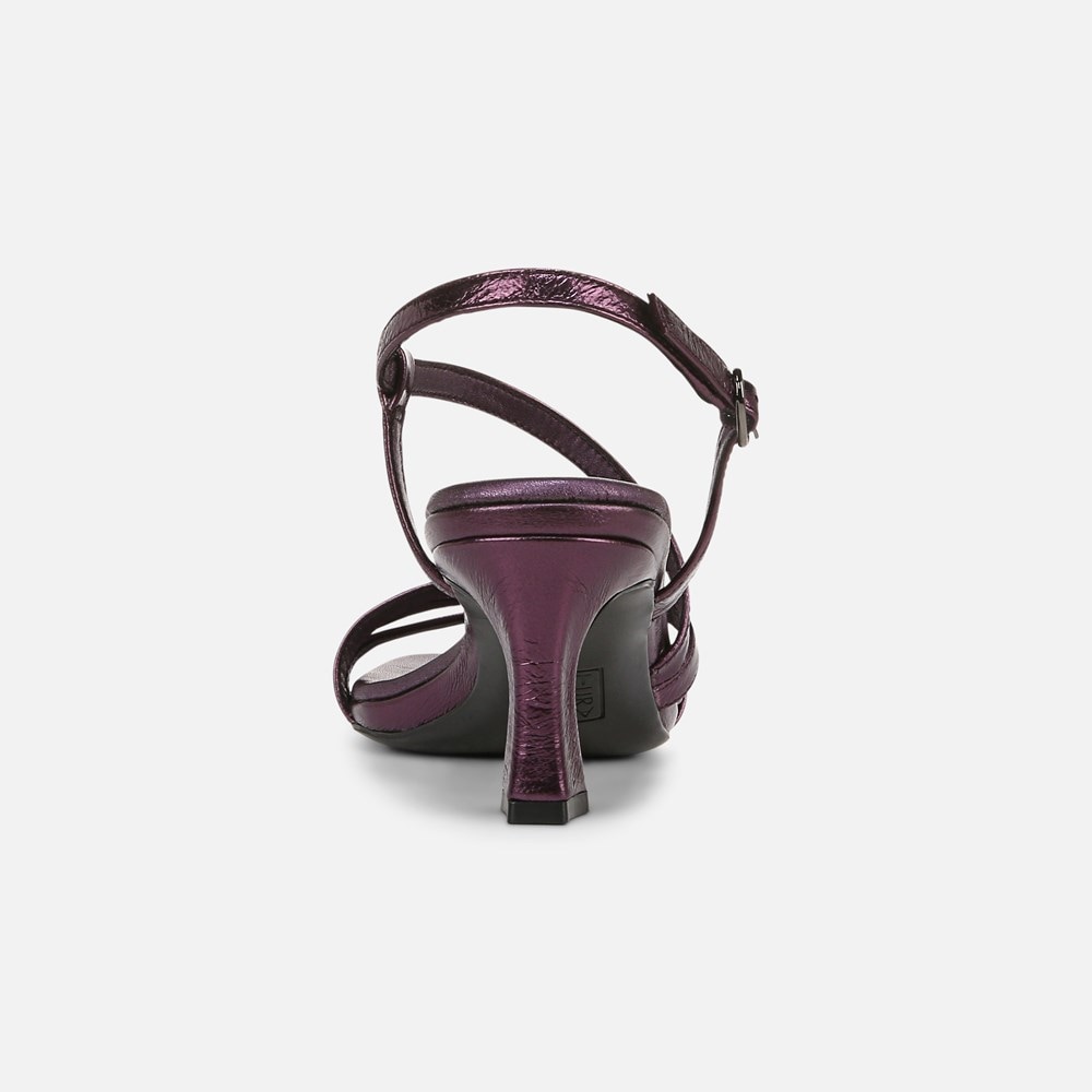 Naturalizer Galaxy Dress Sandal - Plum Purple Metallic Leather Naturalizer Galaxy Dress Sandal - Plum Purple Metallic Leather
