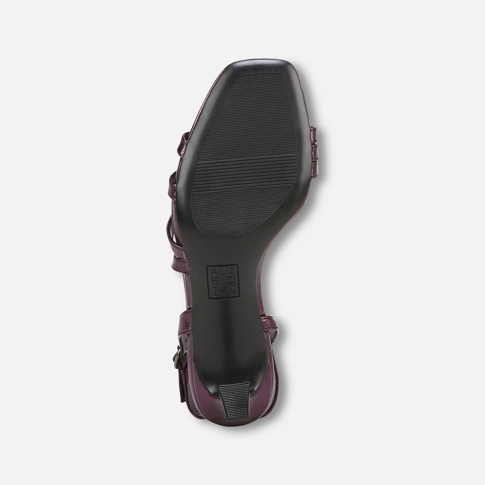 Naturalizer Galaxy Dress Sandal - Plum Purple Metallic Leather Naturalizer Galaxy Dress Sandal - Plum Purple Metallic Leather