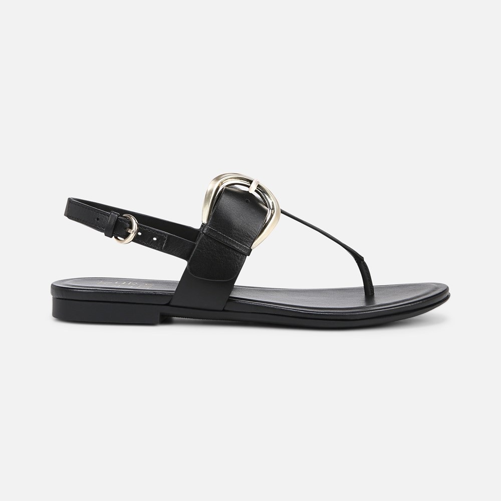 Naturalizer Taylor Sandal - Black Leather Naturalizer Taylor Sandal - Black Leather