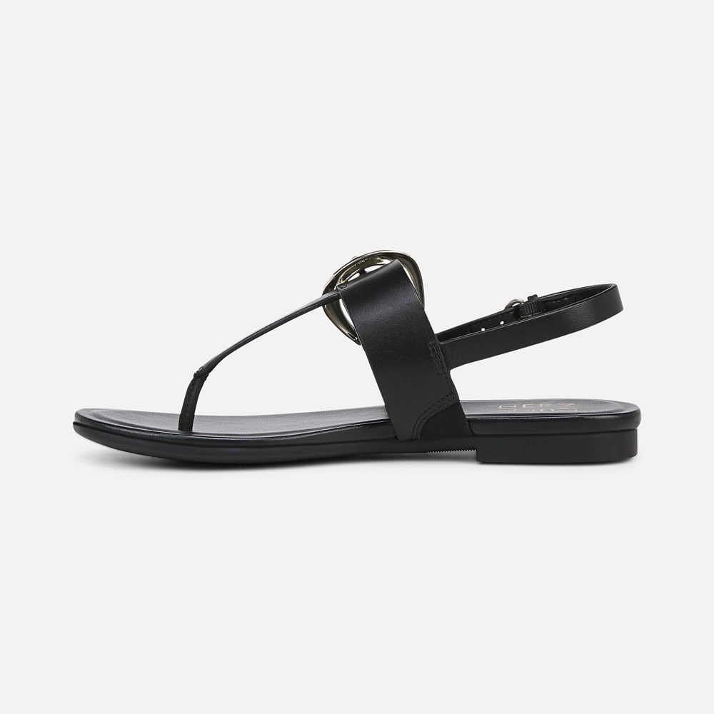 Naturalizer Taylor Sandal - Black Leather Naturalizer Taylor Sandal - Black Leather