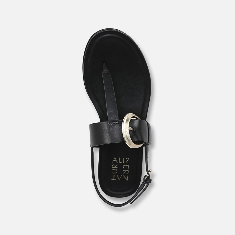 Naturalizer Taylor Sandal - Black Leather Naturalizer Taylor Sandal - Black Leather