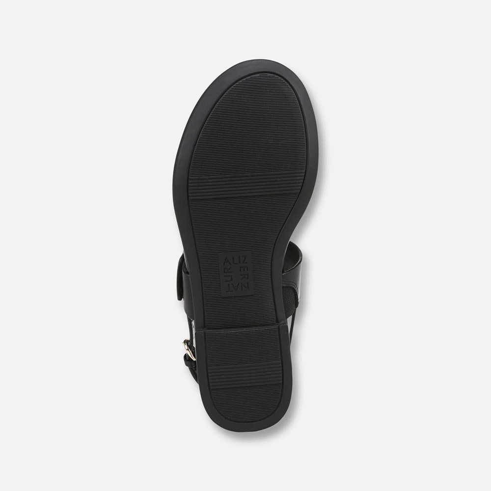 Naturalizer Taylor Sandal - Black Leather Naturalizer Taylor Sandal - Black Leather