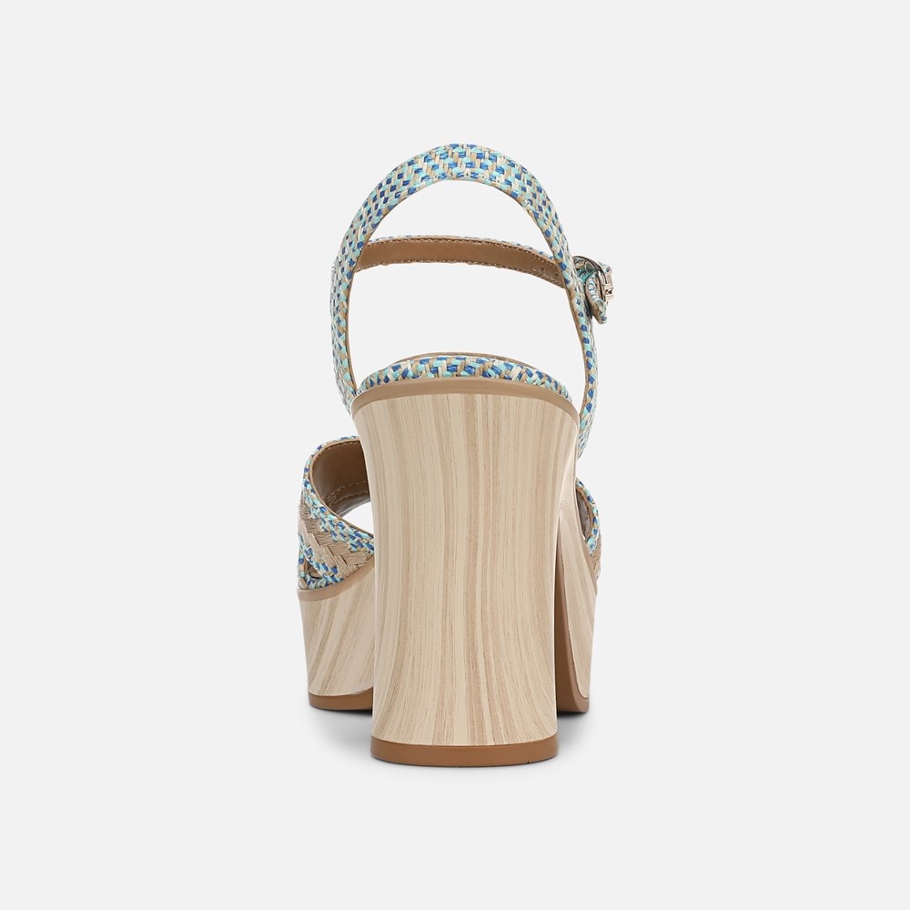 Naturalizer Katalina Platform Sandal - Blue Weave Fabric Naturalizer Katalina Platform Sandal - Blue Weave Fabric