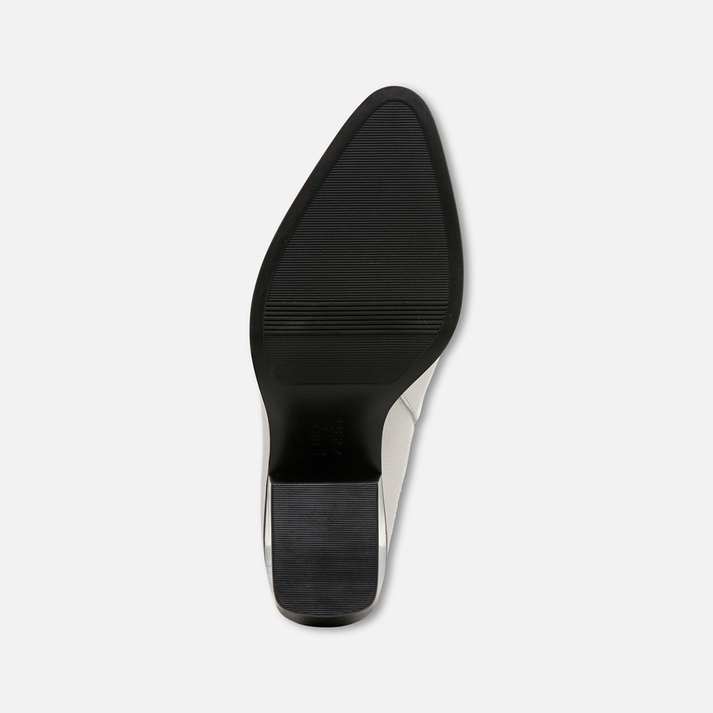 Naturalizer Fairmont Block Heel Mule - Warm White Leather Naturalizer Fairmont Block Heel Mule - Warm White Leather
