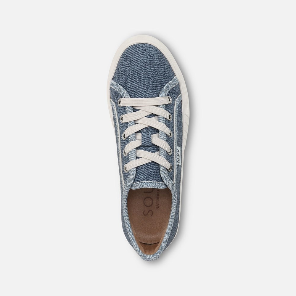 Naturalizer SOUL Iliana Lace Up Sneaker - Denim Blue Faux Leather Naturalizer SOUL Iliana Lace Up Sneaker - Denim Blue Faux Leather