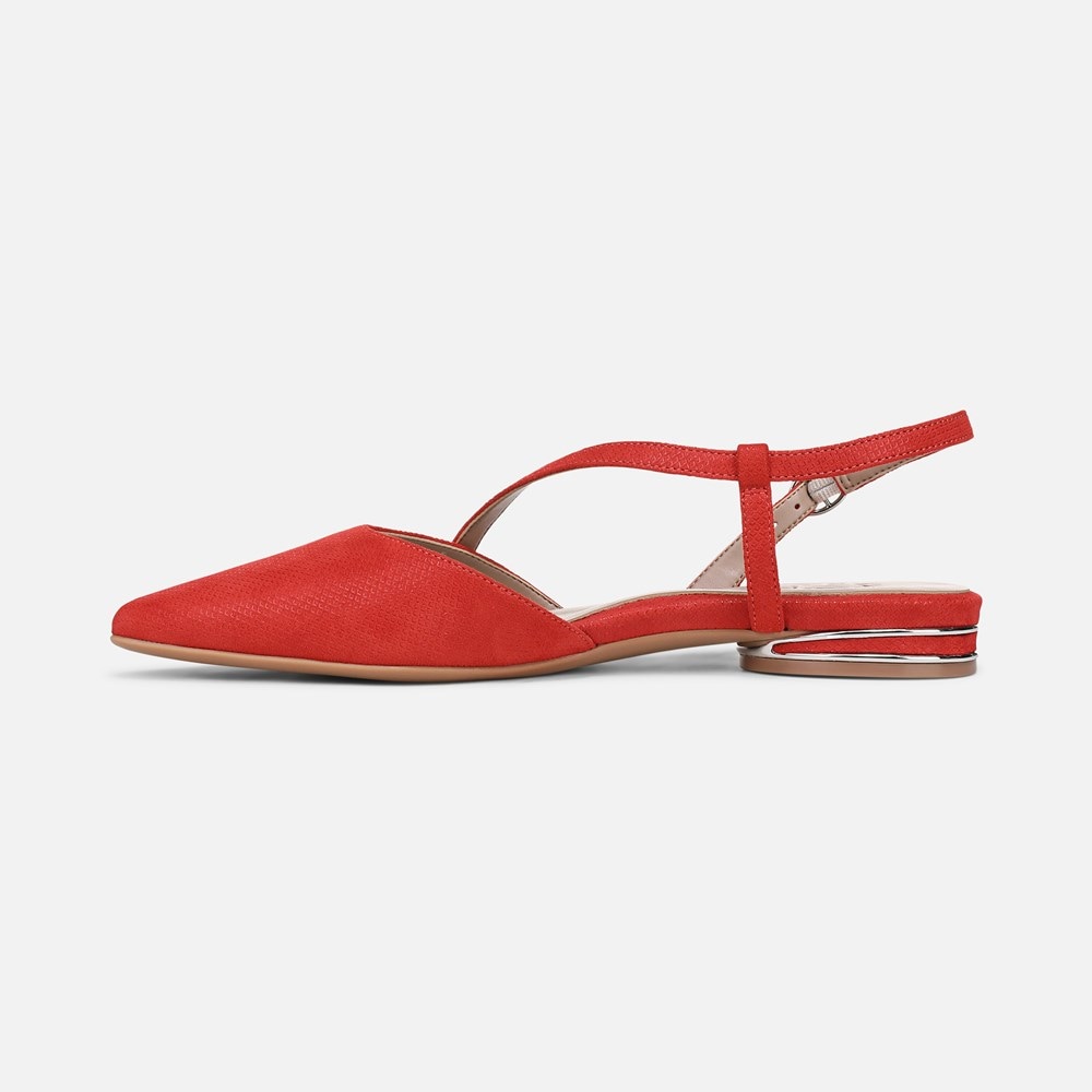 Naturalizer Hawaii Slingback Flat - Maserati Red Suede Naturalizer Hawaii Slingback Flat - Maserati Red Suede