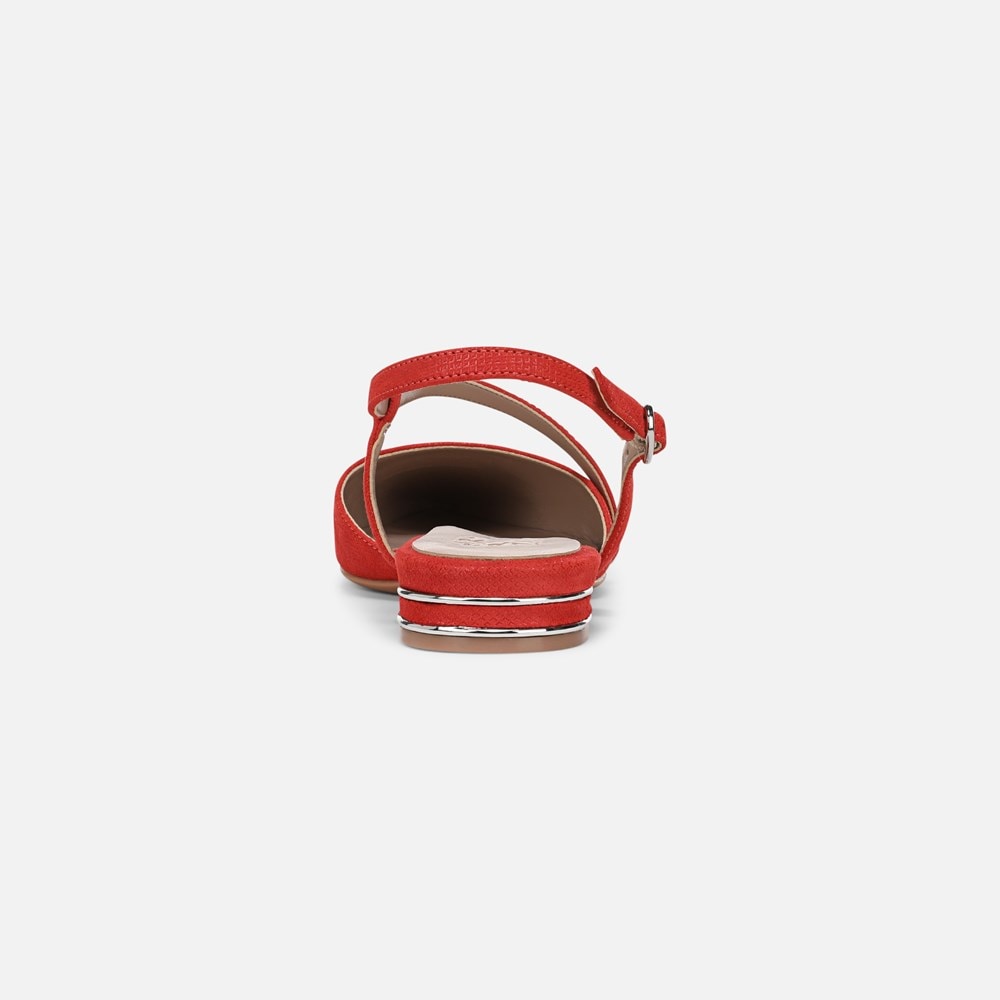 Naturalizer Hawaii Slingback Flat - Maserati Red Suede Naturalizer Hawaii Slingback Flat - Maserati Red Suede