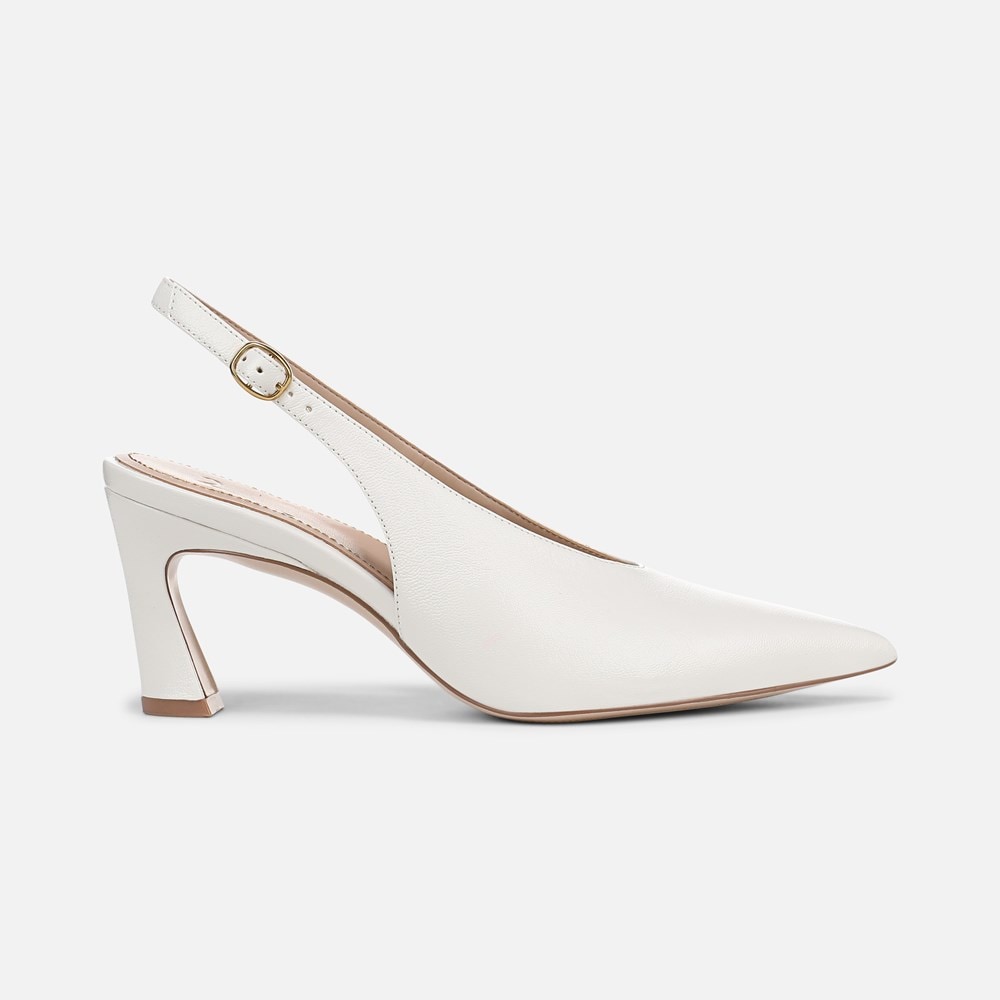 Naturalizer 27 EDIT Elaine Slingback Dress Shoe - Warm White Leather Naturalizer 27 EDIT Elaine Slingback Dress Shoe - Warm White Leather