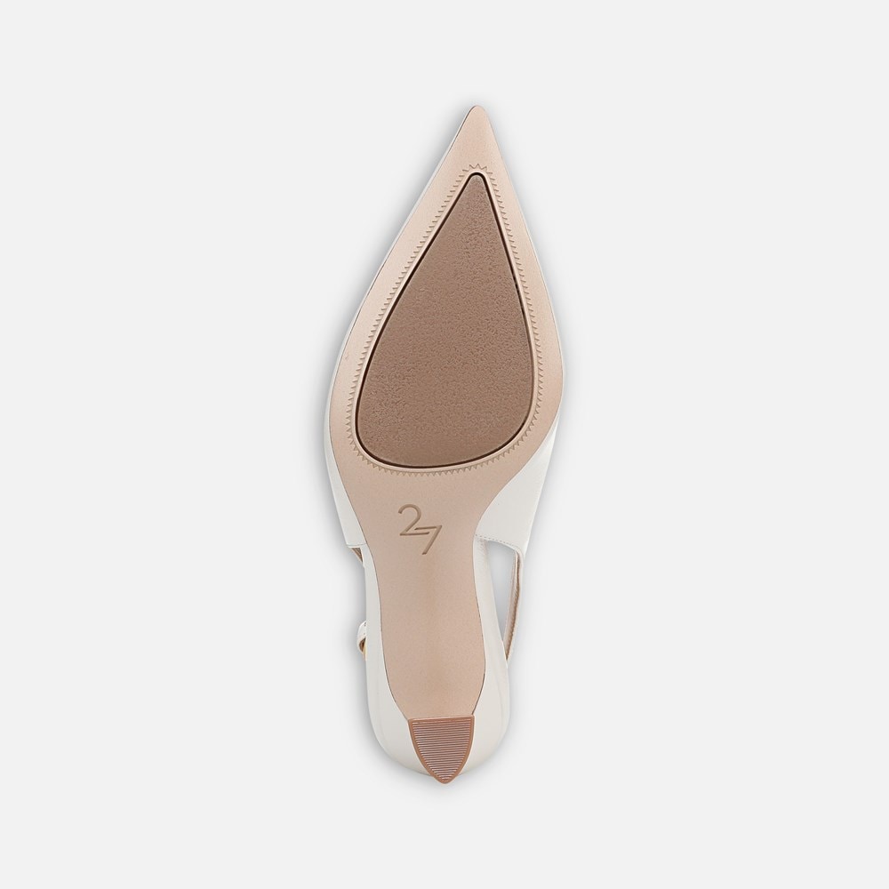 Naturalizer 27 EDIT Elaine Slingback Dress Shoe - Warm White Leather Naturalizer 27 EDIT Elaine Slingback Dress Shoe - Warm White Leather