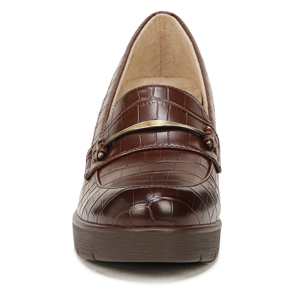 Naturalizer SOUL Achieve Wedge - Dark Brown Croco Synthetic Naturalizer SOUL Achieve Wedge - Dark Brown Croco Synthetic