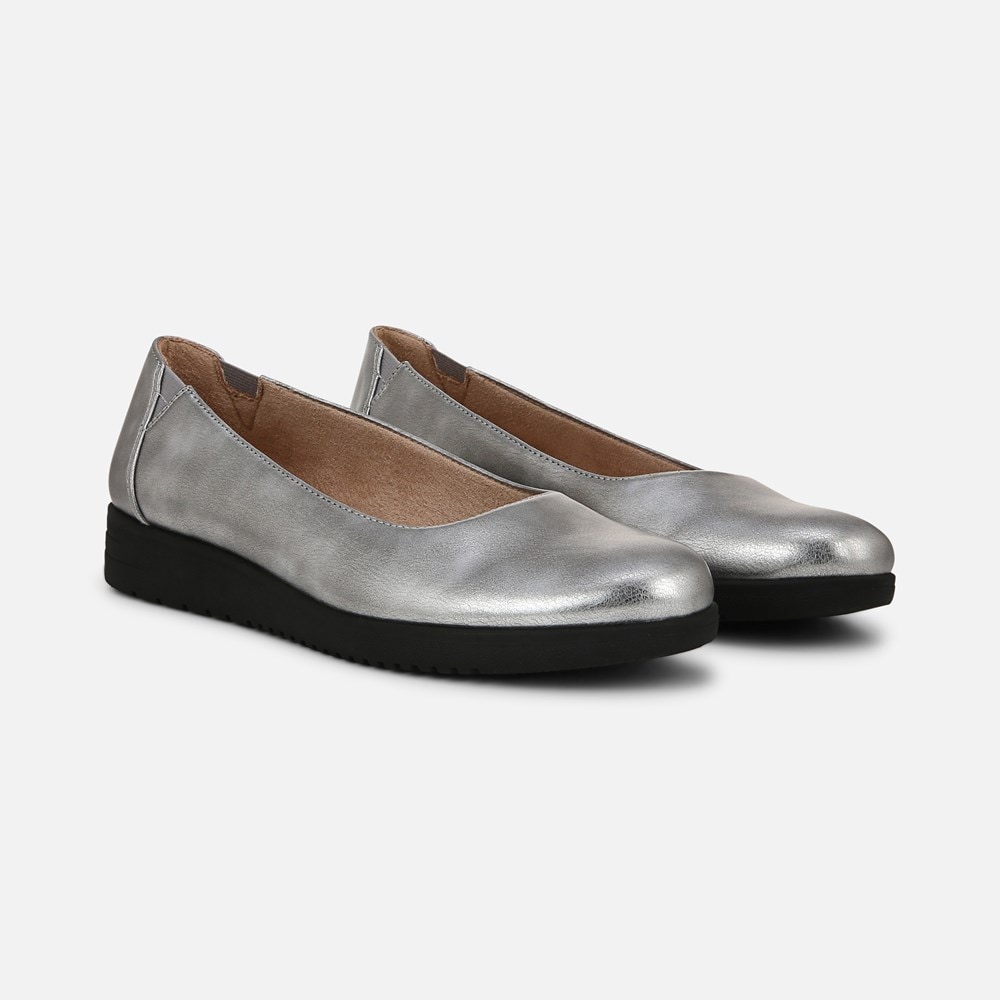 Naturalizer SOUL Idea Ballet Flat - Pewter Faux Leather Naturalizer SOUL Idea Ballet Flat - Pewter Faux Leather