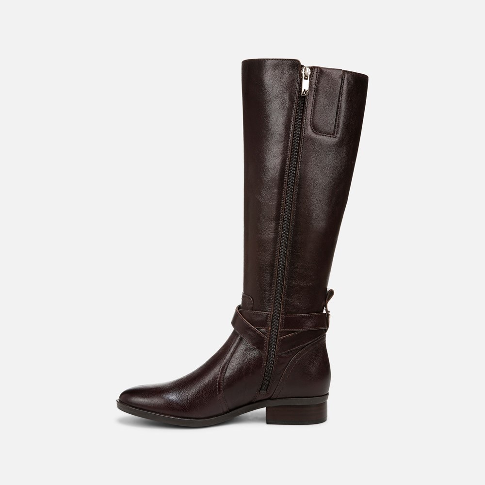 Naturalizer Rena 2 Narrow Calf Riding Boot - Brown Leather Naturalizer Rena 2 Narrow Calf Riding Boot - Brown Leather