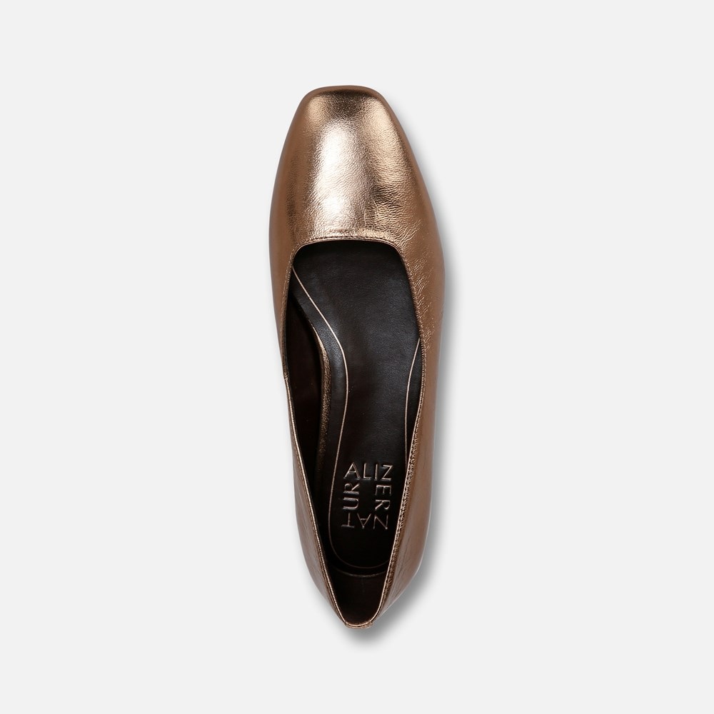 Naturalizer Chelsea Ballet Flat - Old Gold Leather Naturalizer Chelsea Ballet Flat - Old Gold Leather