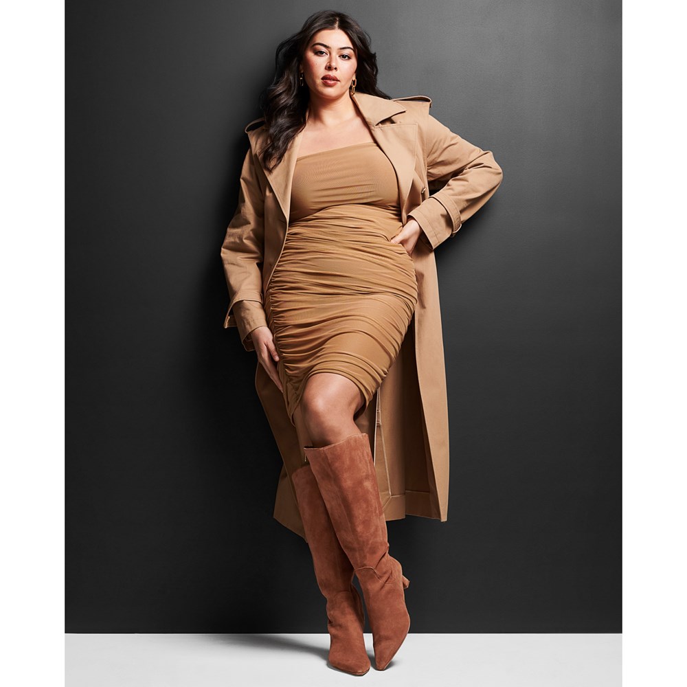 Naturalizer Deesha Wide Calf Knee High Boot - Cafe Brown Suede Naturalizer Deesha Wide Calf Knee High Boot - Cafe Brown Suede