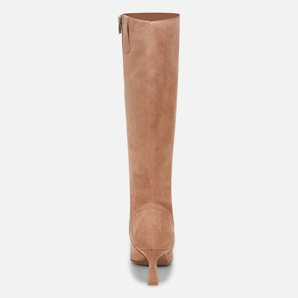 Naturalizer Deesha Wide Calf Knee High Boot - Cafe Brown Suede Naturalizer Deesha Wide Calf Knee High Boot - Cafe Brown Suede
