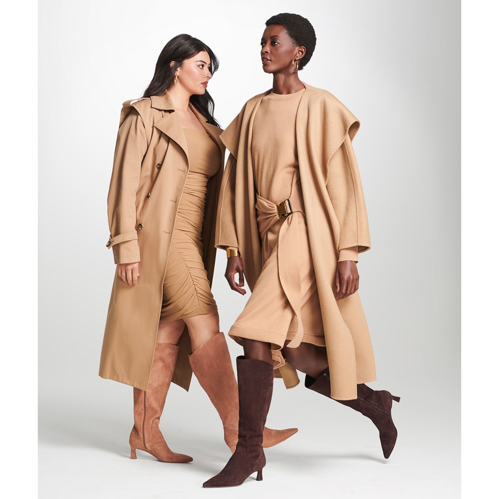 Naturalizer Deesha Wide Calf Knee High Boot - Cafe Brown Suede Naturalizer Deesha Wide Calf Knee High Boot - Cafe Brown Suede