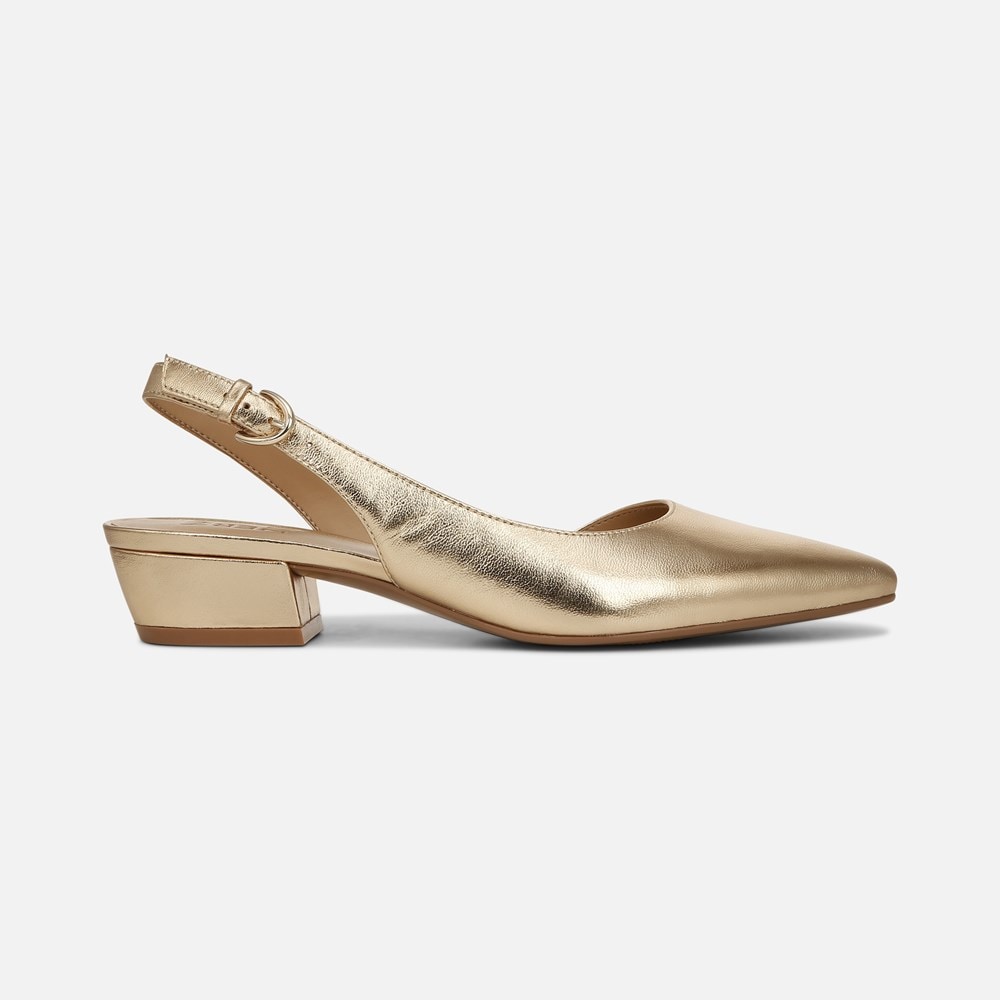 Naturalizer Banks Pointed Toe Flat - Dark Gold Leather Naturalizer Banks Pointed Toe Flat - Dark Gold Leather