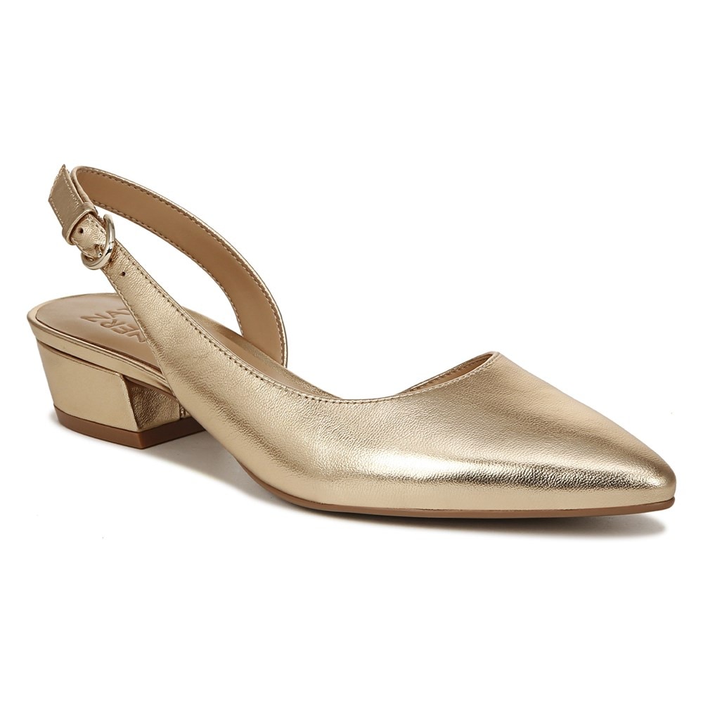 Naturalizer Banks Pointed Toe Flat - Dark Gold Leather Naturalizer Banks Pointed Toe Flat - Dark Gold Leather