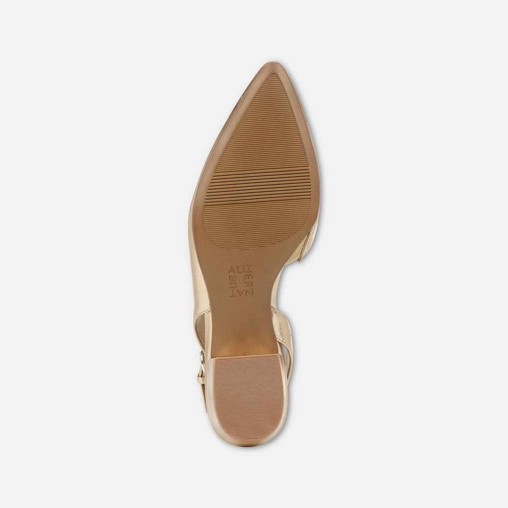 Naturalizer Banks Pointed Toe Flat - Dark Gold Leather Naturalizer Banks Pointed Toe Flat - Dark Gold Leather