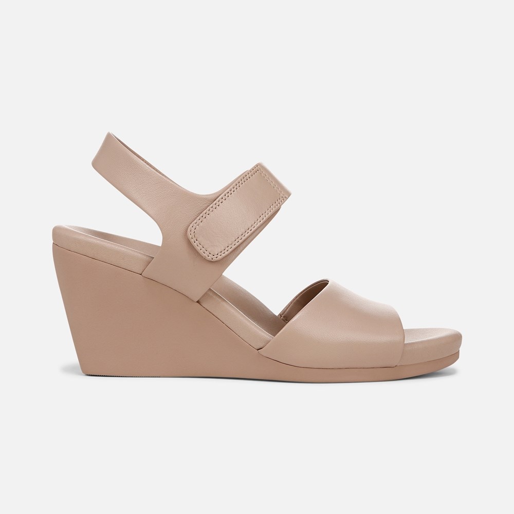 Naturalizer Imani Wedge Sandal - Vintage Mauve Leather Naturalizer Imani Wedge Sandal - Vintage Mauve Leather