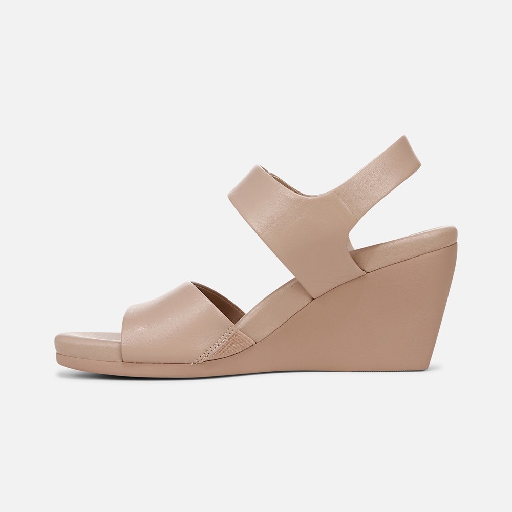 Naturalizer Imani Wedge Sandal - Vintage Mauve Leather Naturalizer Imani Wedge Sandal - Vintage Mauve Leather