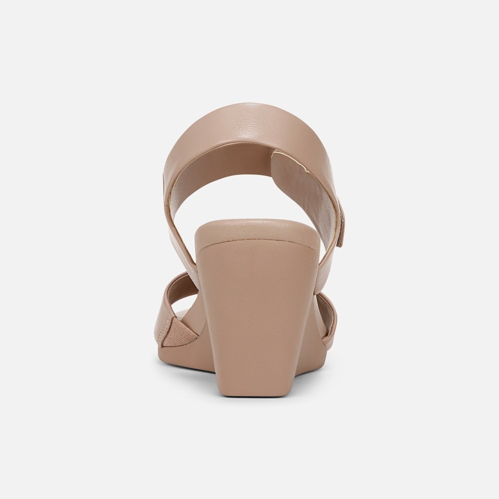 Naturalizer Imani Wedge Sandal - Vintage Mauve Leather Naturalizer Imani Wedge Sandal - Vintage Mauve Leather