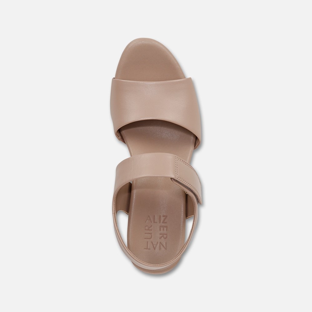 Naturalizer Imani Wedge Sandal - Vintage Mauve Leather Naturalizer Imani Wedge Sandal - Vintage Mauve Leather