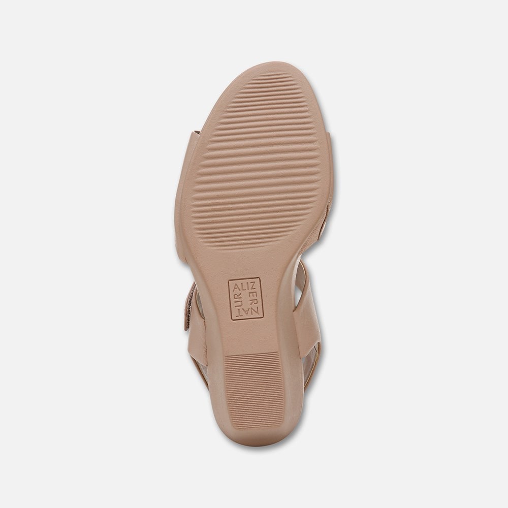 Naturalizer Imani Wedge Sandal - Vintage Mauve Leather Naturalizer Imani Wedge Sandal - Vintage Mauve Leather