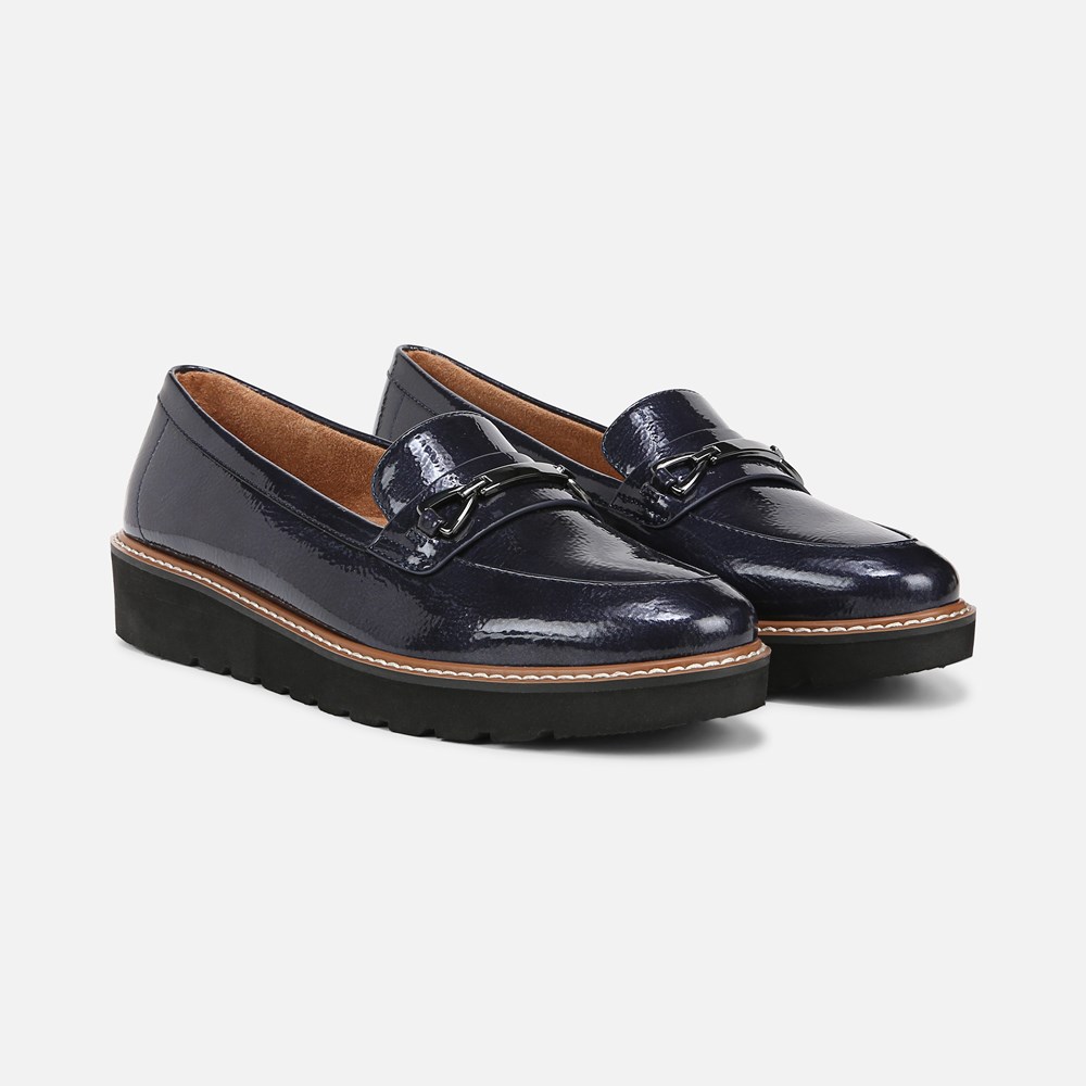 Naturalizer Elin Loafer - Midnight Blue Faux Leather