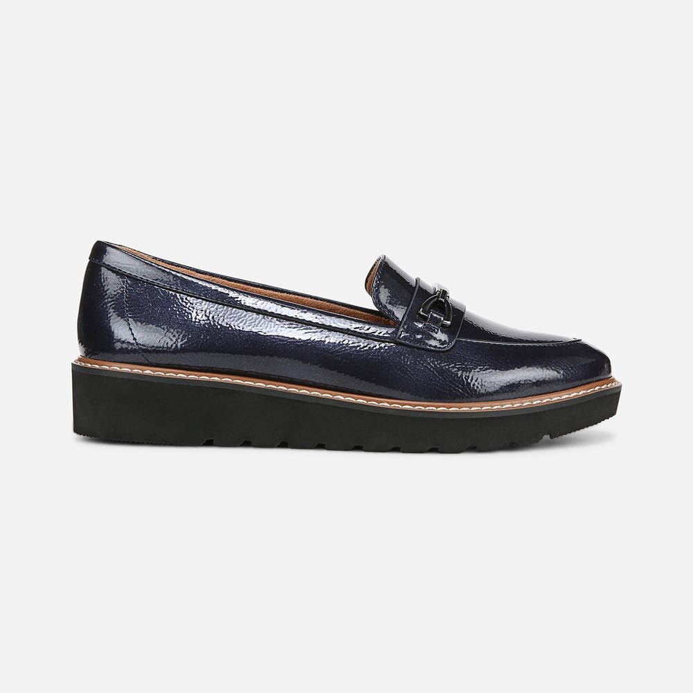 Naturalizer Elin Loafer - Midnight Blue Faux Leather Naturalizer Elin Loafer - Midnight Blue Faux Leather