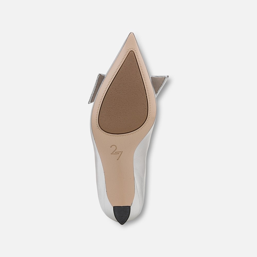Naturalizer 27 EDIT Emery Bow Pump - Silver Leather Naturalizer 27 EDIT Emery Bow Pump - Silver Leather