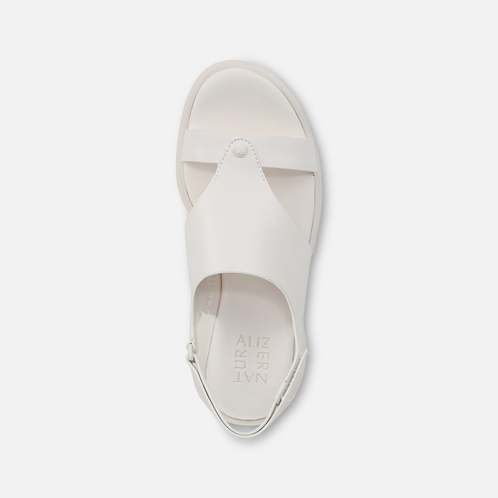 Naturalizer Lillian Slingback Sandal - Warm White Faux Leather