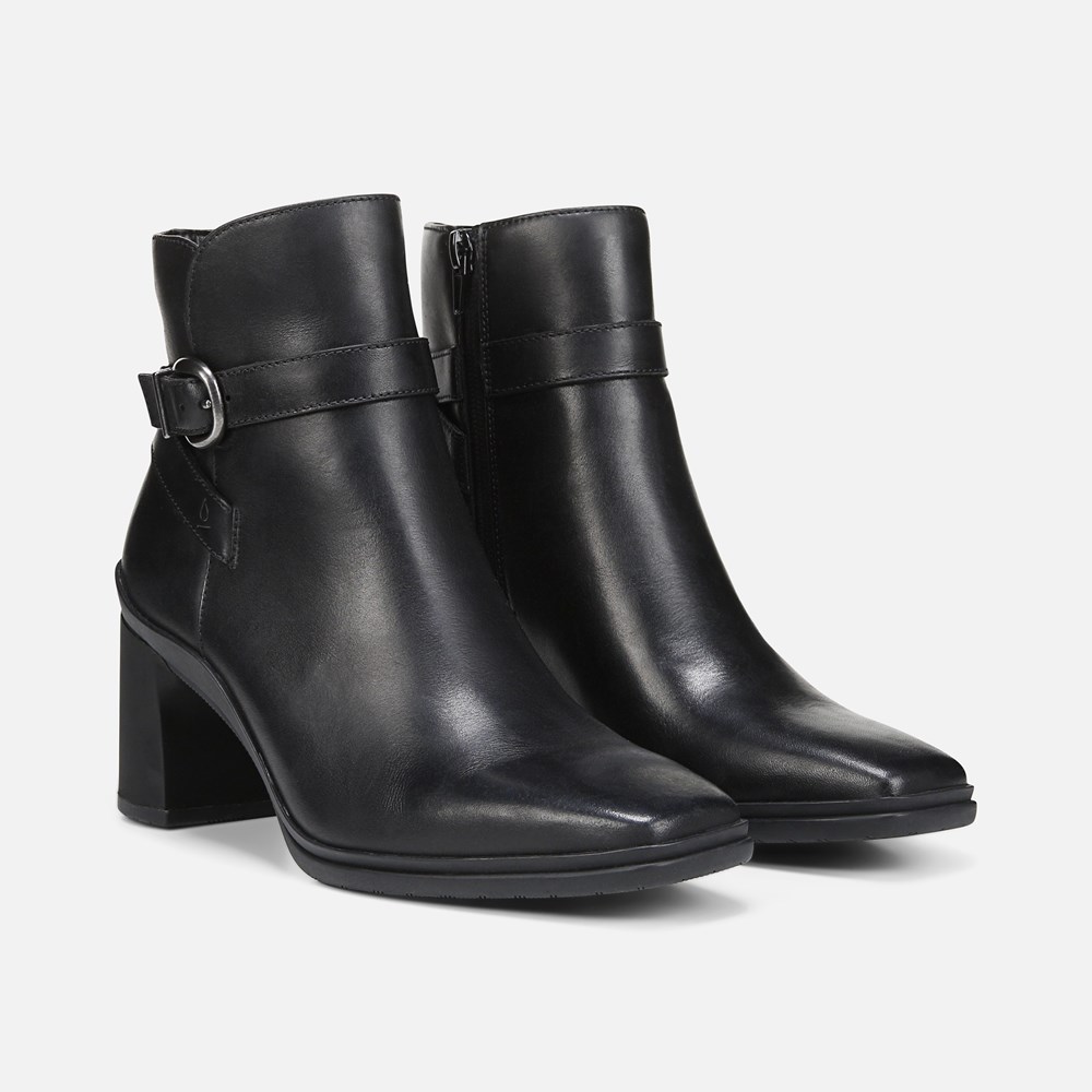 Naturalizer Aimee Weatherproof Ankle Boot - Black Leather
