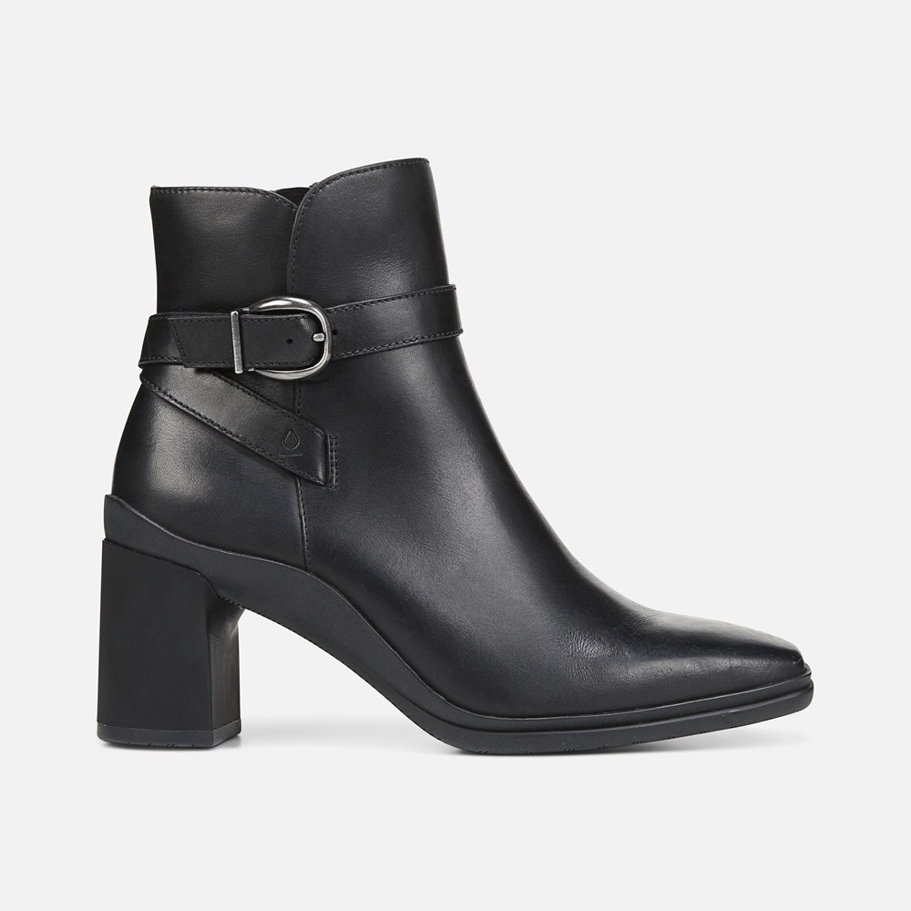 Naturalizer Aimee Weatherproof Ankle Boot - Black Leather Naturalizer Aimee Weatherproof Ankle Boot - Black Leather