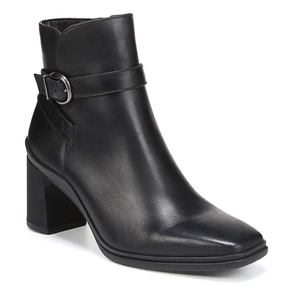 Naturalizer Aimee Weatherproof Ankle Boot - Black Leather Naturalizer Aimee Weatherproof Ankle Boot - Black Leather