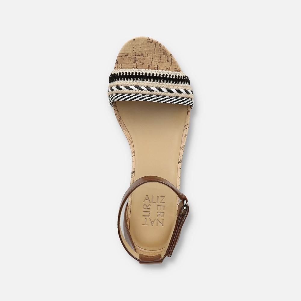 Naturalizer Areda Wedge Sandal - Multi Fabric/Tan Synthetic Naturalizer Areda Wedge Sandal - Multi Fabric/Tan Synthetic