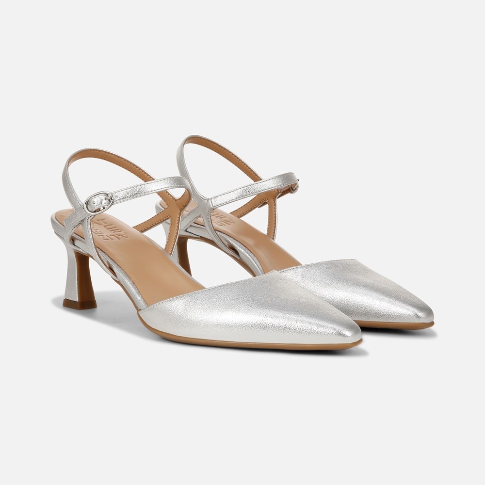 Naturalizer Tara Dress Shoe - Silver Faux Leather