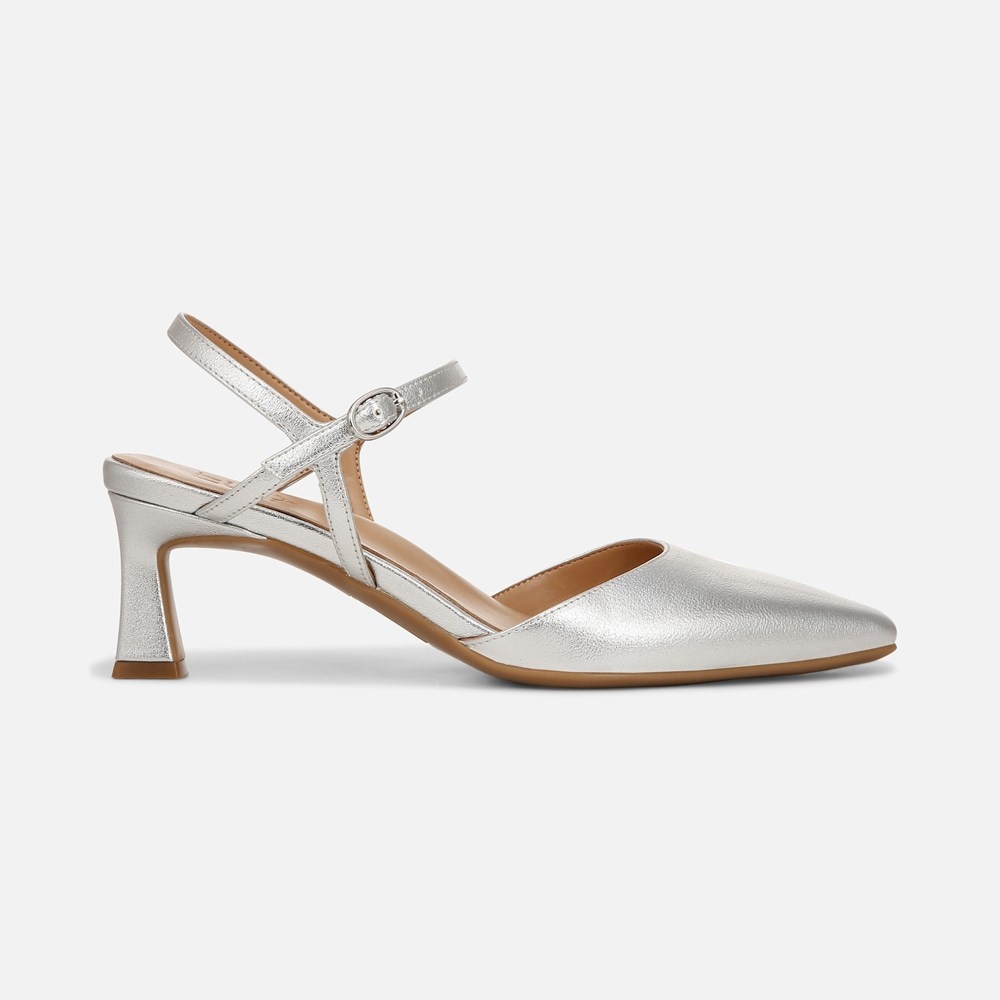 Naturalizer Tara Dress Shoe - Silver Faux Leather Naturalizer Tara Dress Shoe - Silver Faux Leather