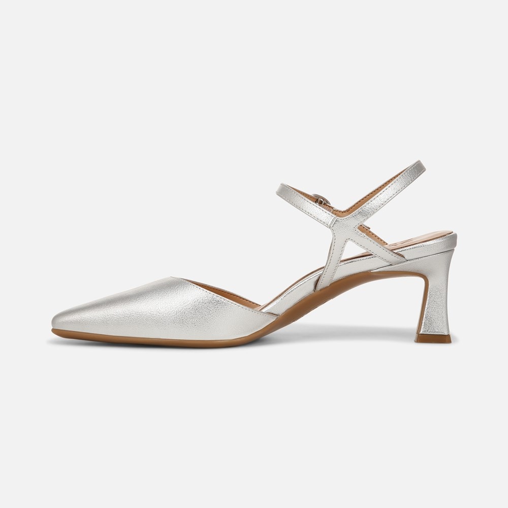 Naturalizer Tara Dress Shoe - Silver Faux Leather Naturalizer Tara Dress Shoe - Silver Faux Leather