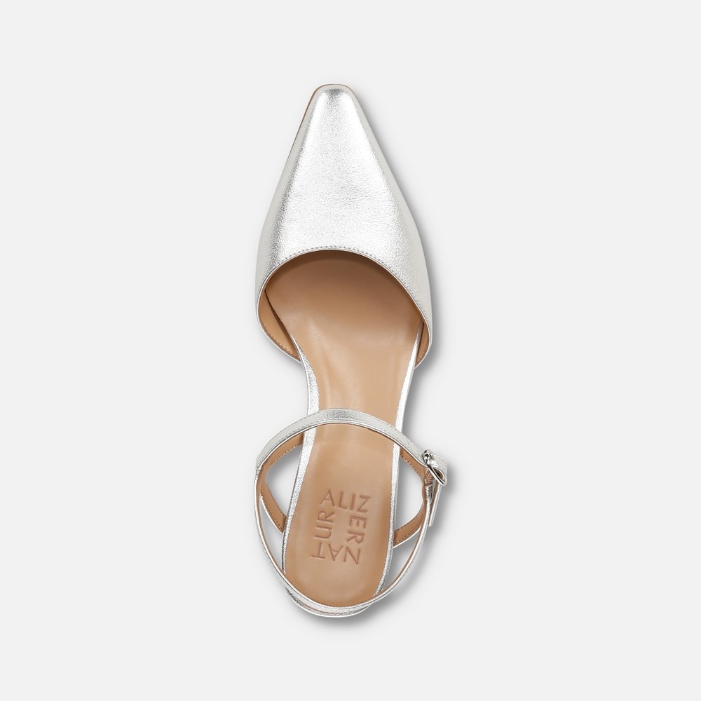 Naturalizer Tara Dress Shoe - Silver Faux Leather Naturalizer Tara Dress Shoe - Silver Faux Leather
