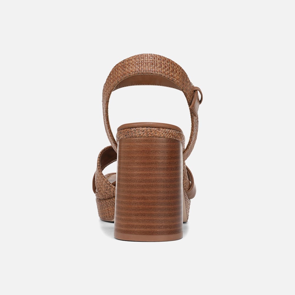 Naturalizer 27 EDIT Peyton Platform Sandal - English Tea Brown Fabric Naturalizer 27 EDIT Peyton Platform Sandal - English Tea Brown Fabric