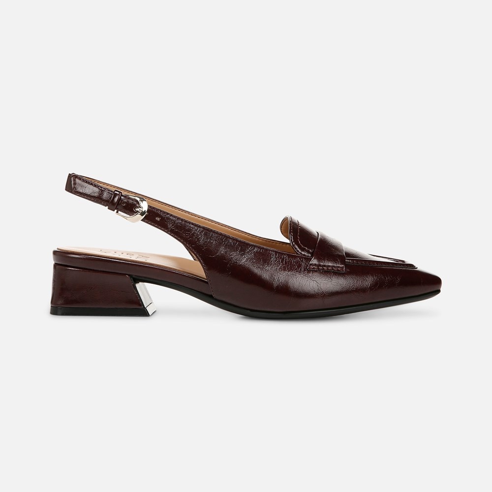 Naturalizer Garner Slingback - Merlot Red Faux Leather Naturalizer Garner Slingback - Merlot Red Faux Leather